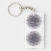 Abstracte halve toon pulserende Cirkel Thunder_Cov Sleutelhanger (Voorkant)
