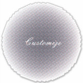 Abstracte halve toon pulserende Cirkel Thunder_Cov Sticker (Voorkant)