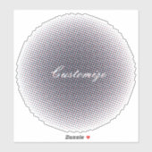 Abstracte halve toon pulserende Cirkel Thunder_Cov Sticker (Vel)