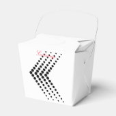 Abstracte halve-tooncirkel Zigzag Chevron Bedankdoosjes (Voorkant Zijde)