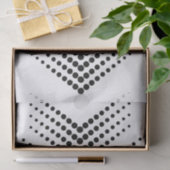 Abstracte halve-tooncirkel Zigzag Chevron Tissuepapier (Geschenk)