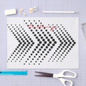 Abstracte halve-tooncirkel Zigzag Chevron Tissuepapier (Craft)