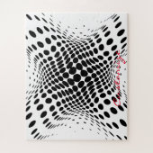 Abstracte halve-tooncirkels X Legpuzzel (Verticaal)