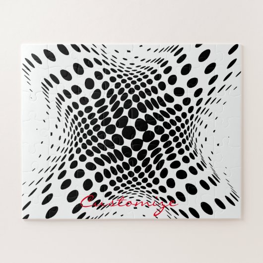 Abstracte halve-tooncirkels X Legpuzzel (Horizontaal)