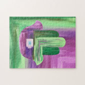 Abstracte Hamsa puzzel (Horizontaal)