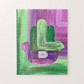 Abstracte Hamsa puzzel (Verticaal)