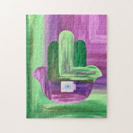 Abstracte Hamsa puzzel