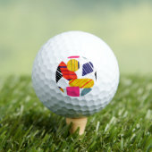 Abstracte hand getekend, stijlvol patroon. golfballen (Insitu Shirt)