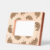 Abstracte hand getrokken zonnebloempatroon gegraveerde lijstjes (Links)