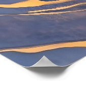 Abstracte hand water kunstprint kalmerende rimpel  poster (Hoek)