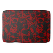 Abstracte handdoeken voor rood en houtskool badmat (Voorkant)