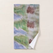 Abstracte handdoekset Fir Trees Bad Handdoek (Handdoek)