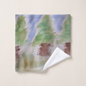 Abstracte handdoekset Fir Trees Bad Handdoek (Wasdoekje)