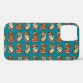 Abstracte handdruk: impressiearts Case-Mate iPhone case (Achterkant (horizontaal))