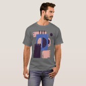 Abstracte handen met een stoom koffie Mok T-shirt (Voorkant volledig)