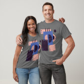 Abstracte handen met een stoom koffie Mok T-shirt (Unisex)