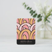 Abstracte handgemaakte Artisan die DisplayCard ver Contactkaartje (Staand voorkant)