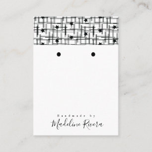 Abstracte handgemaakte Artisan die DisplayCard ver Contactkaartje