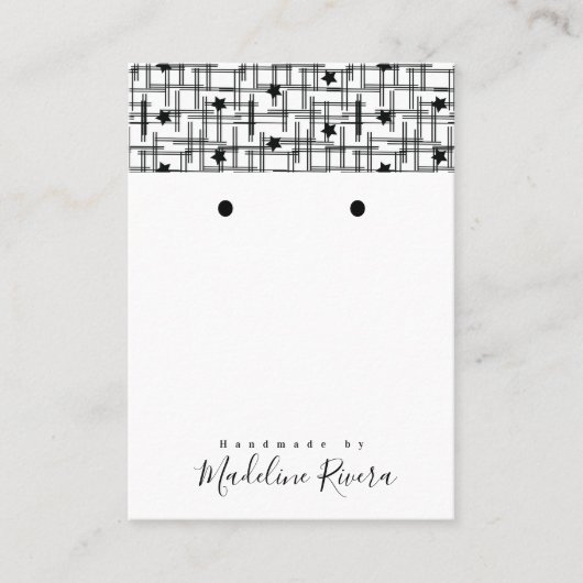 Abstracte handgemaakte Artisan die DisplayCard ver Contactkaartje (Voorkant)