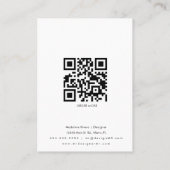 Abstracte handgemaakte Artisan die DisplayCard ver Contactkaartje (Achterkant)