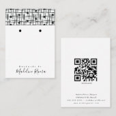 Abstracte handgemaakte Artisan die DisplayCard ver Contactkaartje (Voorkant / Achterkant)