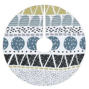 Abstracte handgetekende, creatieve textuur. kerstboom rok