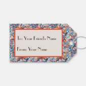 Abstracte handgetekende doedels cadeaulabel (Voorkant (Horizontaal))