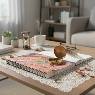 Abstracte handgetekende illustratie geometrisch notitieboek