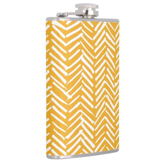 Abstracte handgetekende lijnen, hipster textuur. heupfles (Rechts)