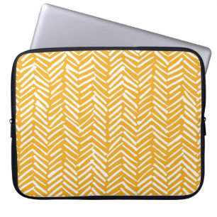 Abstracte handgetekende lijnen, hipster textuur. laptop sleeve