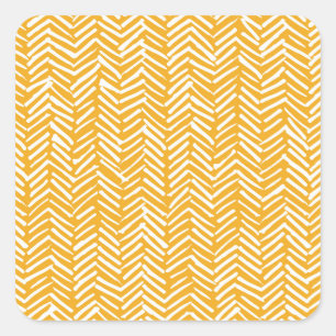 Abstracte handgetekende lijnen, hipster textuur. vierkante sticker