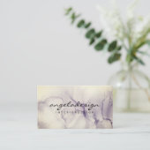 Abstracte handmatige natte Waterverf Ombre Splash Visitekaartje (Staand voorkant)