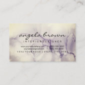 Abstracte handmatige natte Waterverf Ombre Splash Visitekaartje (Achterkant)