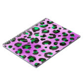 Abstracte handtekenflessenpenseel naadloos notitieboek (Linkerzijde)