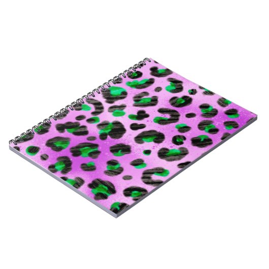 Abstracte handtekenflessenpenseel naadloos notitieboek (Linkerzijde)