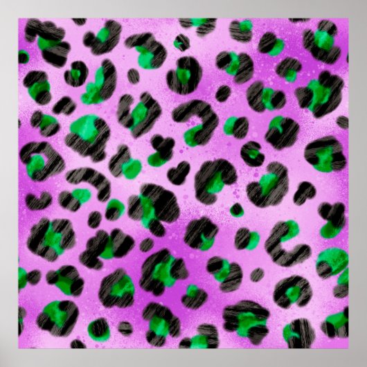 Abstracte handtekenflessenpenseel naadloos poster (Voorkant)