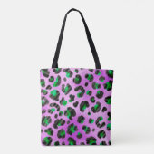 Abstracte handtekenflessenpenseel naadloos tote bag (Achterkant)