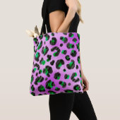 Abstracte handtekenflessenpenseel naadloos tote bag (Dichtbij)