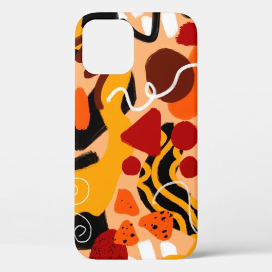 Abstracte handtekening Geometrische vormen penseel Case-Mate iPhone Case (Achterkant)