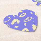 Abstracte handtekeningen Papieren Onderzetter (Gekanteld)