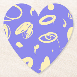 Abstracte handtekeningen Papieren Onderzetter