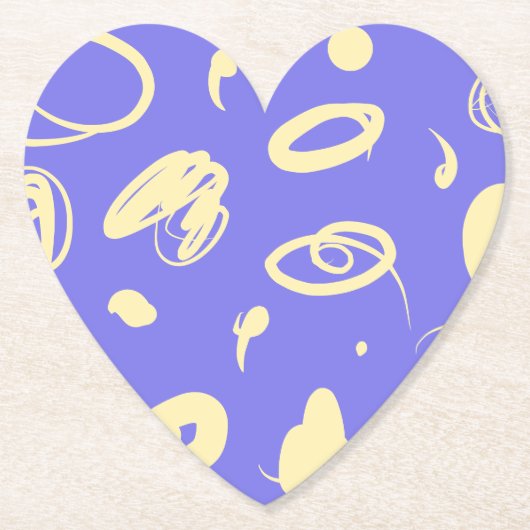 Abstracte handtekeningen Papieren Onderzetter (Voorkant)