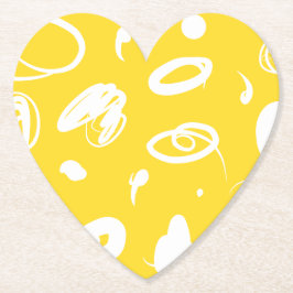 Abstracte handtekeningen Papieren Onderzetter