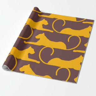 Abstracte handtekeningen van de luipaard Cheetah P Cadeaupapier