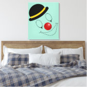 Abstracte Happy Face Clown-entertainer Canvas Afdruk (Insitu (Slaapkamer))
