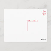 Abstracte Happy Floral Attitude Life Quote Briefkaart (Achterkant)