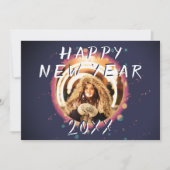 Abstracte Happy New Year 2023 Foto Feestdagenkaart (Voorkant)