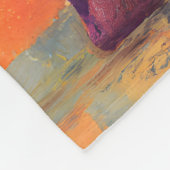 Abstracte Happy Rainbow Elephant Fleece Deken (Hoek)