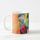 Abstracte Happy Rainbow Elephant Koffiemok (Links)