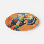 Abstracte Happy Rainbow Elephant Papieren Bordje (Gekanteld)